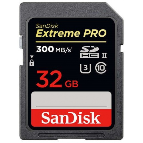SANDISK SDHC 32GB EXTREME PRO 300 MB/s UHS II